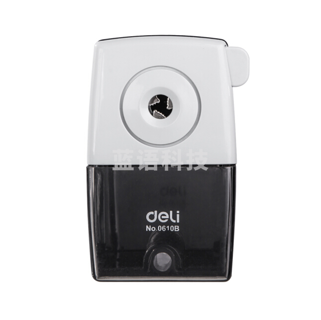 得力（deli）0610B削笔器 商务时尚削笔器 手摇卷笔刀 手摇削笔器 得力削笔刀颜色随机个