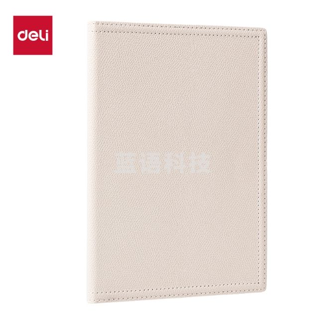 得力(deli)16K 80张商务皮面本记录本会议记事本245*171mm BP156(米色)