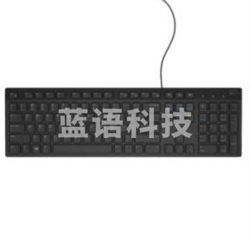 戴尔 KB216 有线办公键盘 黑色