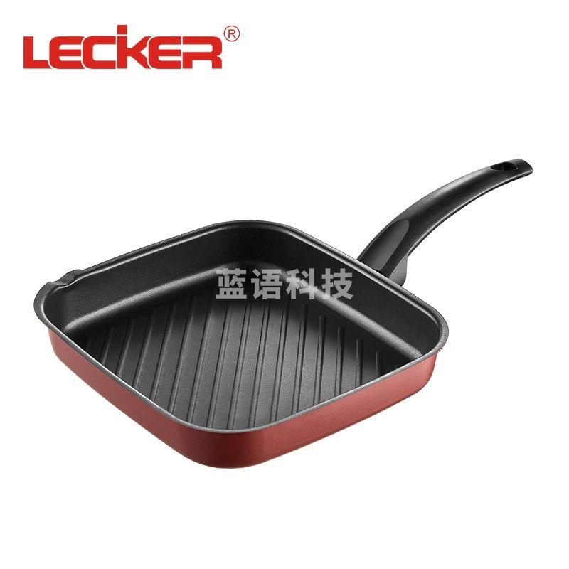 Lecker 乐克尔方圆煎锅铸铁不粘锅明火电陶炉通用24cmKR—316