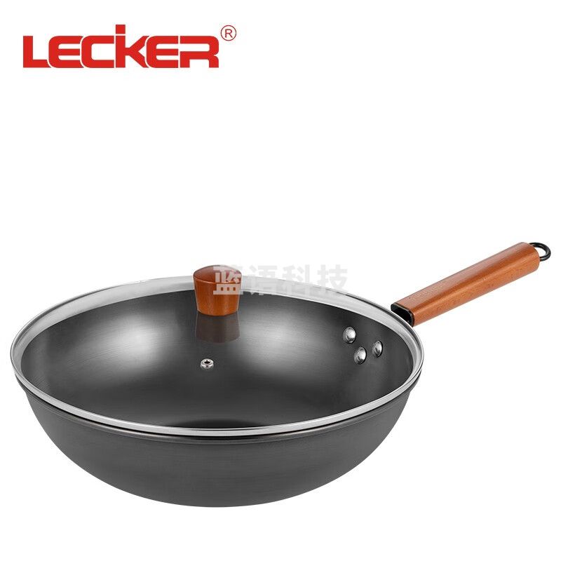 Lecker乐克尔甄选32cm炒锅 精铁炒锅燃气电磁炉通用KR-889