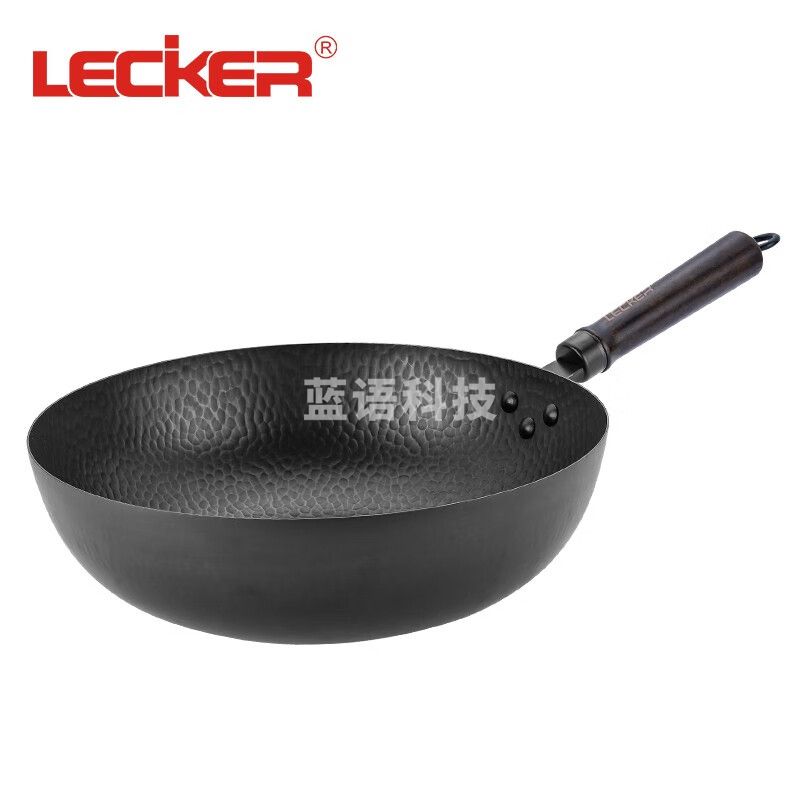 Lecker乐克尔锻匠炒锅无涂层炒菜铁锅32cmKR-335