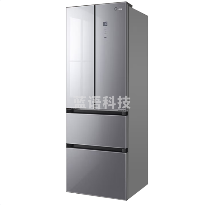 美的BCD-327WFGPM 四门327升冰箱 榭湖银