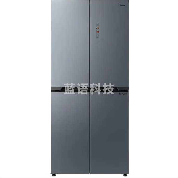 美的BCD-517WSGPZM 517升四门风冷无霜一级能效双变频电冰箱 钻石灰