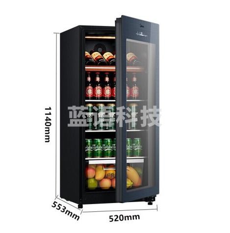 美的(Midea)JC-140GEM 140升红酒柜保鲜柜 冰吧家用冷藏柜冰柜
