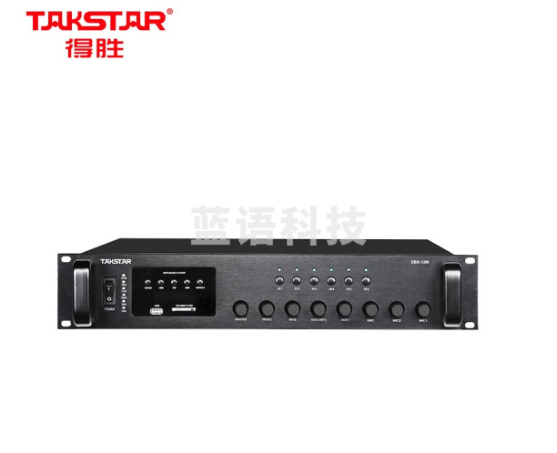 得胜(TAKSTAR)EBS-24M 广播合并功放 定压定阻功率放大器 带分区广播系统内置蓝牙MP3解码播放器功放