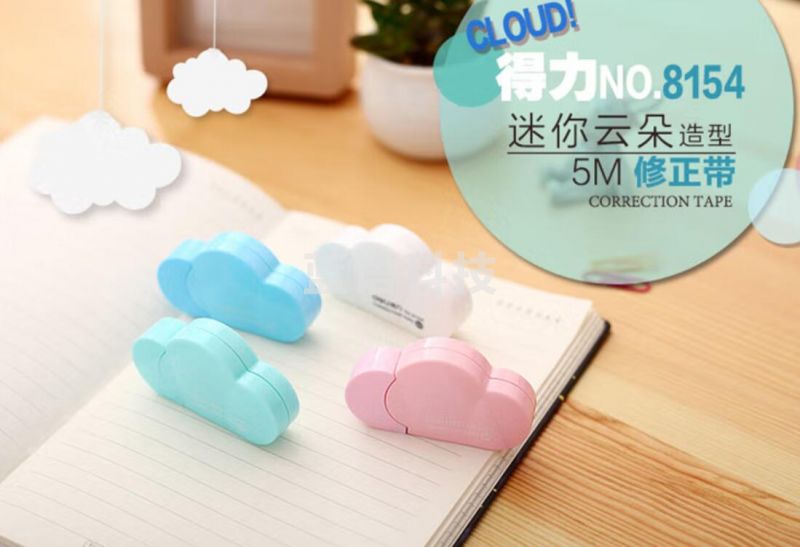 得力8154云朵修正带 修正用品64*35*13mm(混)(个)