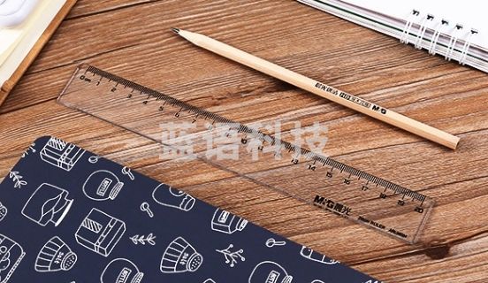 晨光(M&G) 文具 20cm透明塑料学生绘图直尺 办公制图刻度尺子 单把装ARL96004