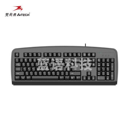 双飞燕KB-8U 键盘有线键盘办公键盘USB笔记本台式机通用键盘104键黑色