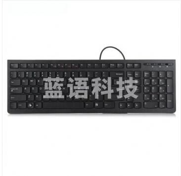 联想(lenovo)键盘 有线键盘 办公键盘 巧克力键盘 电脑键盘 笔记本键盘 K5819单键盘 黑色