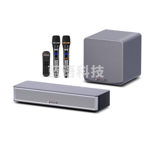 山水(SANSUI)家用回音壁SOUNDBAR电视音响家庭影院KTV套装无线蓝牙音箱卡拉OK低音炮K歌双话筒 93S Pro
