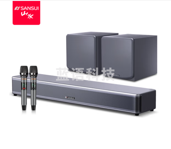 山水(SANSUI)家用回音壁 电视音响 家庭影院KTV套装 客厅立体环绕无线蓝牙音箱 卡拉OK音响K歌带双低音炮 95S