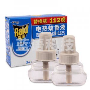 雷达（Raid） 电热蚊香液 电蚊香替换液 2瓶装 112晚 无香型