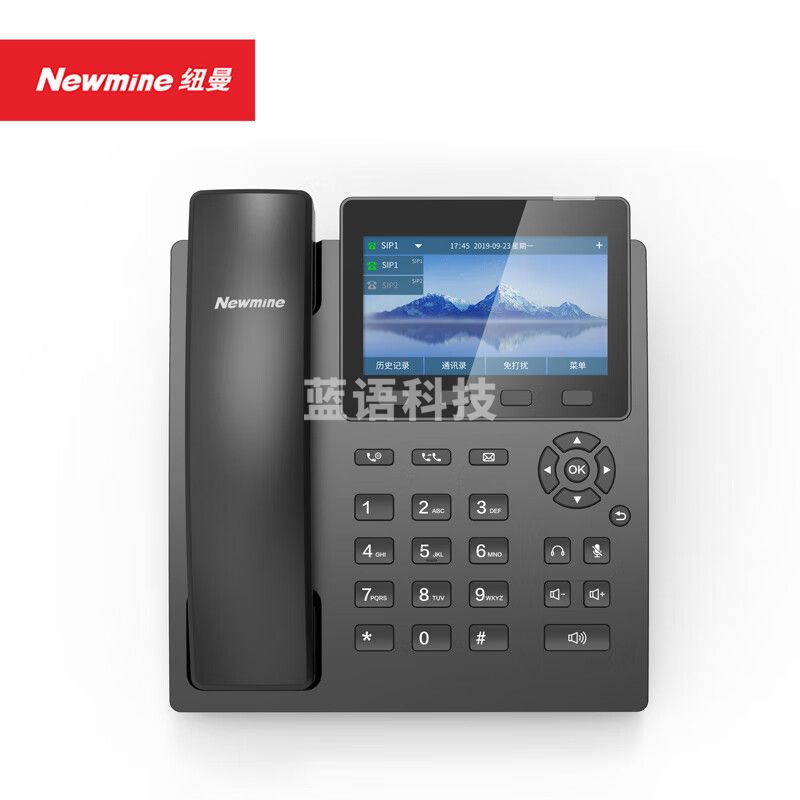 纽曼（NEWMINE） HL2008TSD-378(R) IP双模电话机 对讲座机 支持POE供电 智能拦截