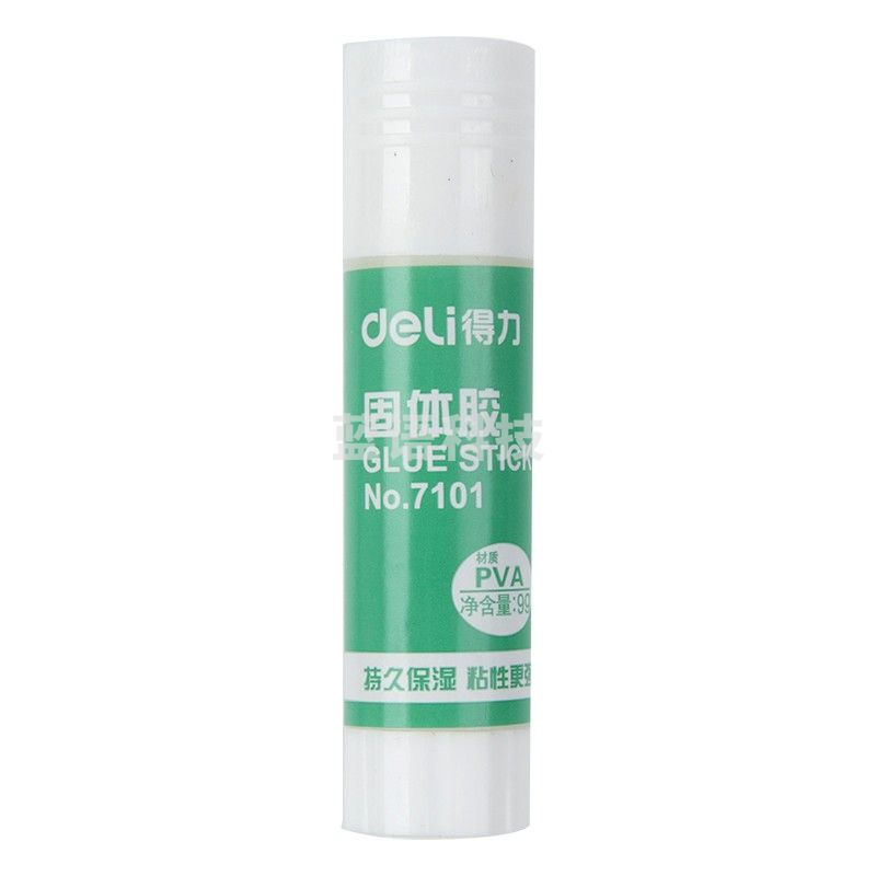 得力（deli）7101固体胶 9g/支 PVC材质 白色棒芯 12支/盒 5盒