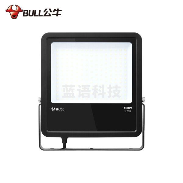 公牛 LED投光灯 户外庭院工地园林照明灯 IP65防水室外灯大功率高亮度100W-6500K白光 一个价