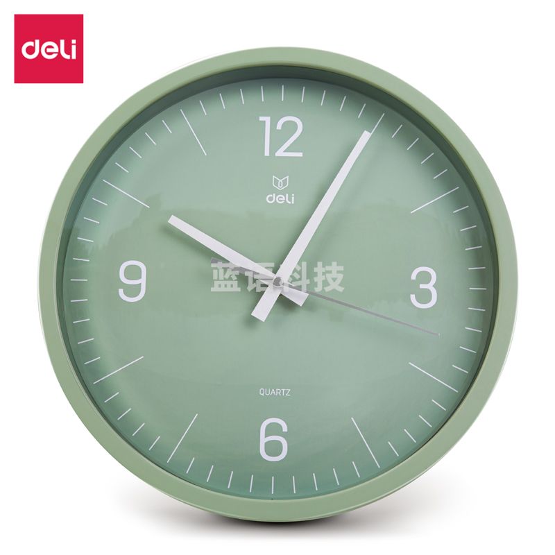 得力9005S-GN挂钟 绿色