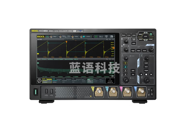 RIGOL普源精电 数字示波器 带宽4G采样率 四通道支持电池供电 DHO4804带宽800M,标配4条RP3500A