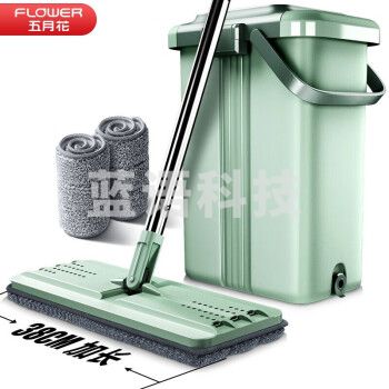 五月花WYH-PB02刮刮桶 38cm平板拖把 共2块布