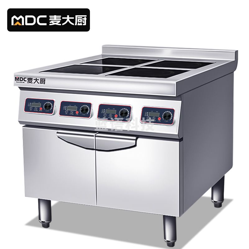 麦大厨MDC-RC-BZ300-4-3.5 3.5kw*4/380v盖压式带门4头煲仔炉