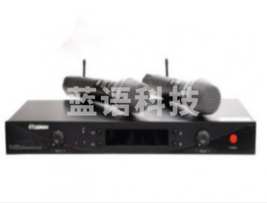 湖山(HUSHAN) 无线话筒 U段 无线麦克风专业K歌 家庭KTV演唱会议主持专业话筒 DS-UT20 (一拖二)