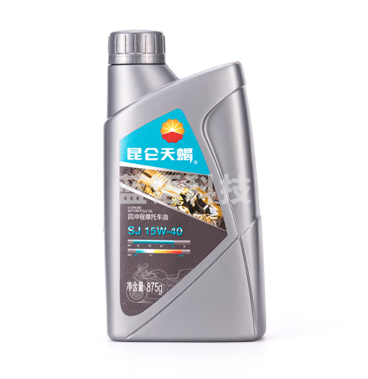 昆仑润滑油 天蝎 四冲程摩托车机油 汽车保养 SJ 15W-40 1L