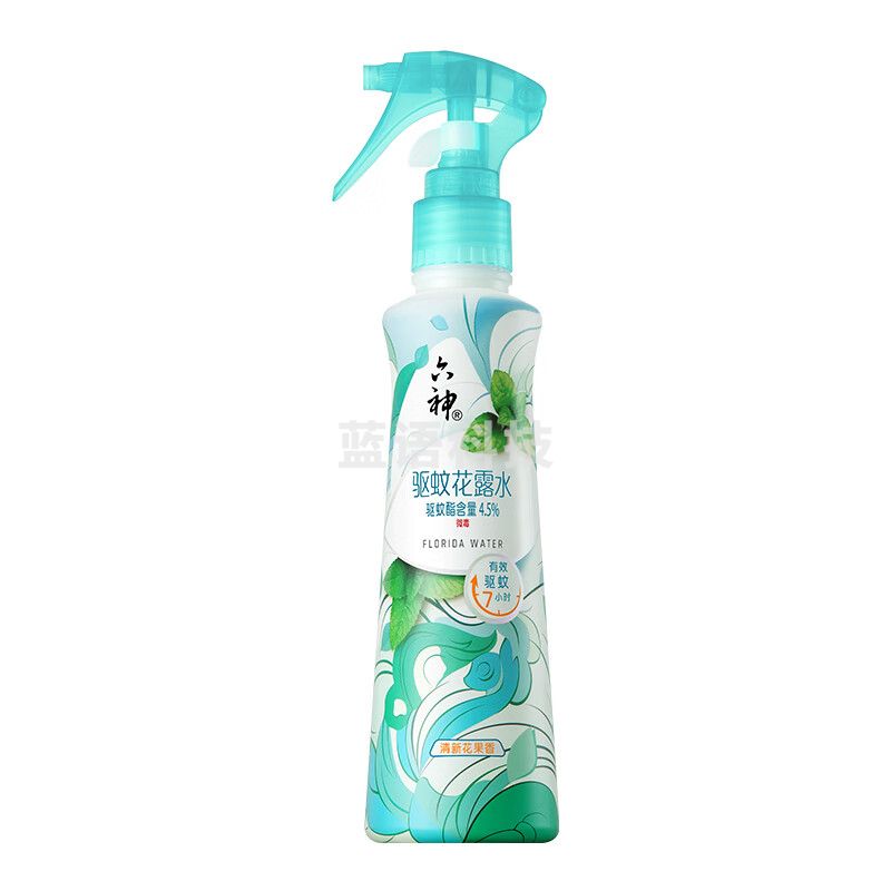 六神  驱蚊花露水清新花果香手枪泵设计188ml