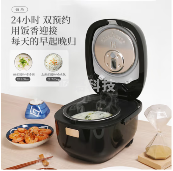 松下（Panasonic）2L电饭煲 IH家用电饭煲 24小时双预约 米量判定 多重预设菜单 SR-AC072-K