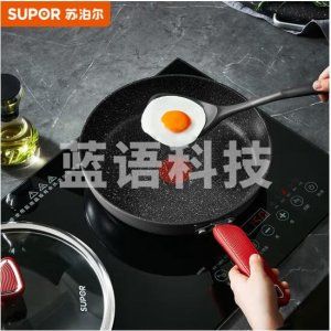 苏泊尔/SUPOR PJ28W8 炒锅 平底锅煎锅 麦饭石色不粘锅 燃气灶电磁炉通用 28CM口径