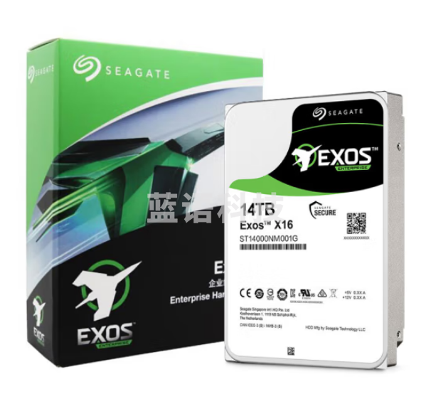 希捷（SEAGATE）ST14000NM001G 企业级硬盘 服务器机械硬盘 垂直 PMR CMR SATA 银河7200转 14TB
