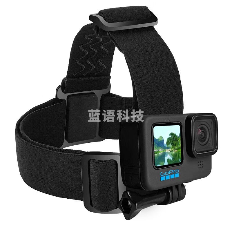 GoPro11/12头戴竖拍摄支架手机运动相机头带适配大疆action固定配件 头戴支架