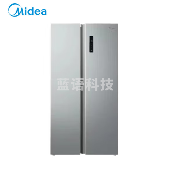 美的BCD-558WKPM(E) 冰箱558升 对开门风冷无霜双变频冰箱 钛钢灰-星烁