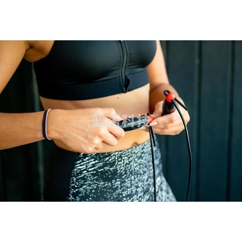 迪卡侬 计数跳绳成人运动专用男女健身专业燃脂儿童小学生绳子FICS2989478【酷黑色】计数计时款均码