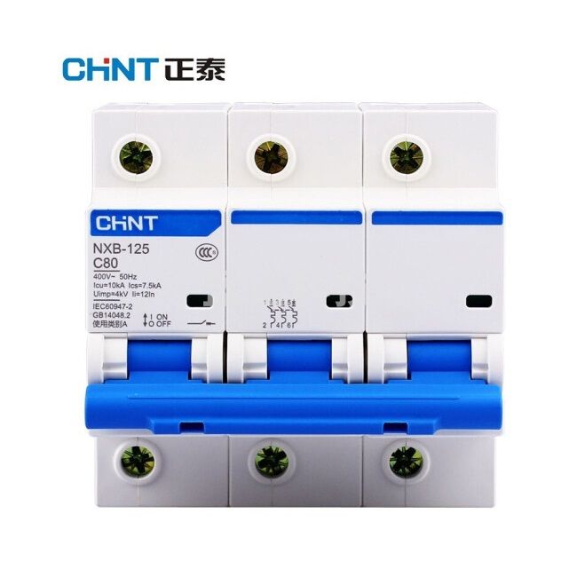 正泰（CHNT）NXB-125-4P-C80 空气开关 过载空开开关 DZ47小型断路器 4P 80A