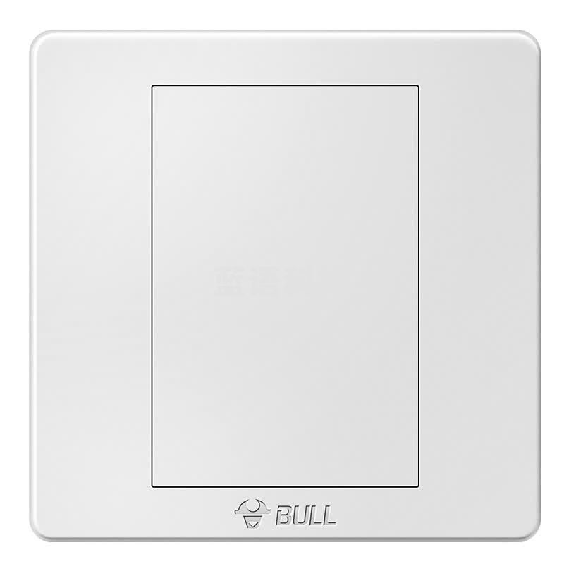 公牛(BULL) 开关插座 G07系列 防溅盒面板白板 86型面板G07B101  白色 暗装