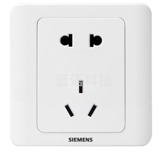 西门子（SIEMENS）远景一位10A联体二三极插座5UB01061CC1(雅白色)