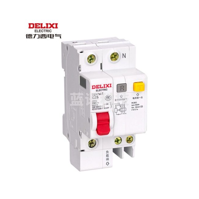 德力西电气（DELIXI ELECTRIC）微型断路器 空气开关 DZ47S家用空开带漏电保护DZ47sLE 1P+N C 25A