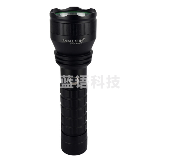 小太阳手电筒强光手电筒带指南针LED充电式手电F658T远射便携式手电筒户外野营登山巡逻手电筒