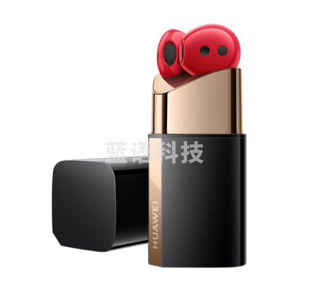 华为 FreeBuds Lipstick 无线耳机 口红式耳机 半开放主动降噪真无线蓝牙入耳式耳机 蜜语红