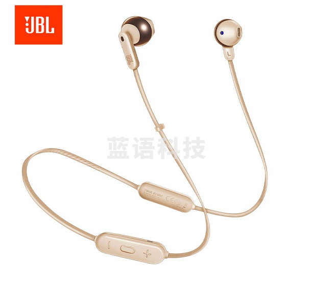 JBL TUNE215BT无线蓝牙耳机 半入耳式运动耳麦 5.0高效传输 Type-C极速充电 超长续航 苹果安卓耳机 暮光金