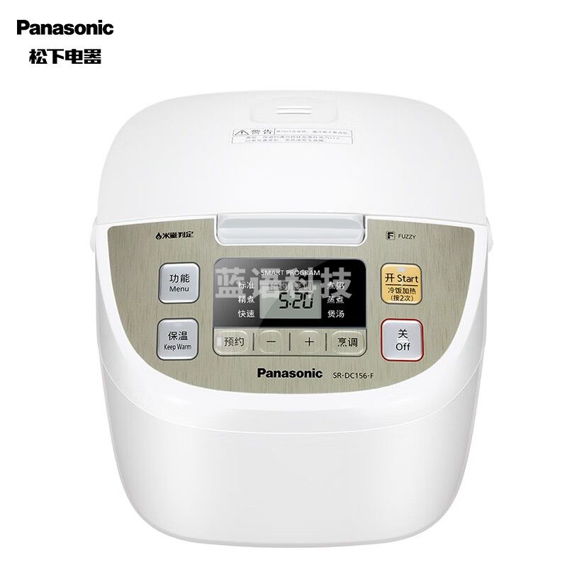 松下(Panasonic)松下微电脑电饭煲 6大炊煮功能 24小时预约 备长炭内胆 智能米量判定 SR-DC156-F
