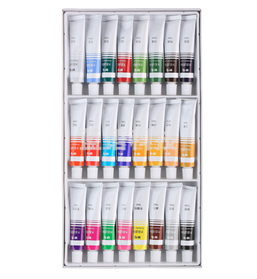 晨光(M&G)文具12ml/24色水粉颜料 美术专用水粉画颜料 学生写生绘画工具APL97608