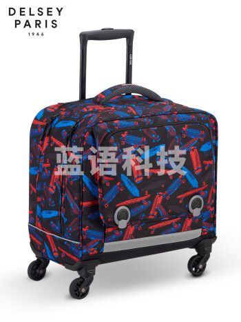 DELSEY戴乐世四轮拉杆书包儿童小学生初中生行李箱大容量男女 黑色 452