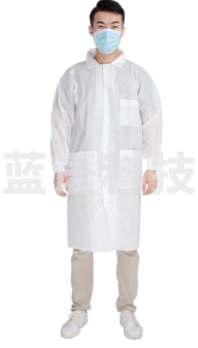 无尘衣白大褂 一次性长袖白大褂 加厚工作服参观服