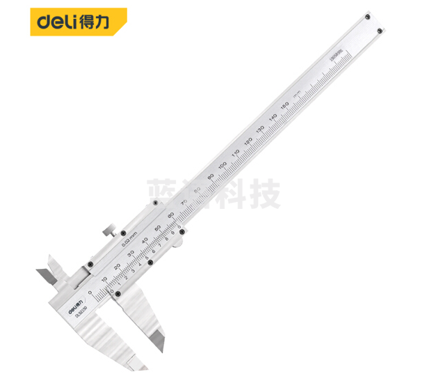得力（deli） 机械式简易卡尺游标读数 内径外径卡尺150mm DL92150