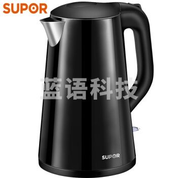 苏泊尔（SUPOR）电水壶热水壶 1.7L全钢无缝双层防烫电热水壶 304不锈钢烧水壶