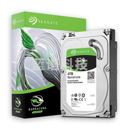 希捷（SEAGATE）台式机硬盘 4TB 5400转 256MB 机械硬盘 SATA 希捷酷鱼系列 电脑硬盘 3.5英寸
