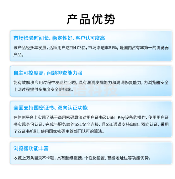 360安全浏览器拦截挂马、欺诈、网银仿冒(信创单机版含国密)授权3年