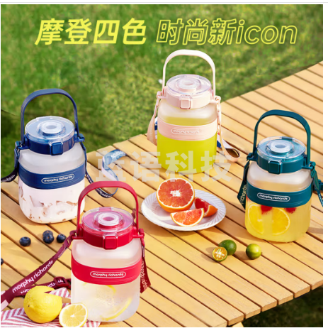 摩飞电器（Morphyrichards）榨汁机 榨汁桶便携榨汁杯无线充电果汁杯随行杯1升容量户外果茶冷泡桶迷你小胖吨MR9805 Nano版 颜色备注