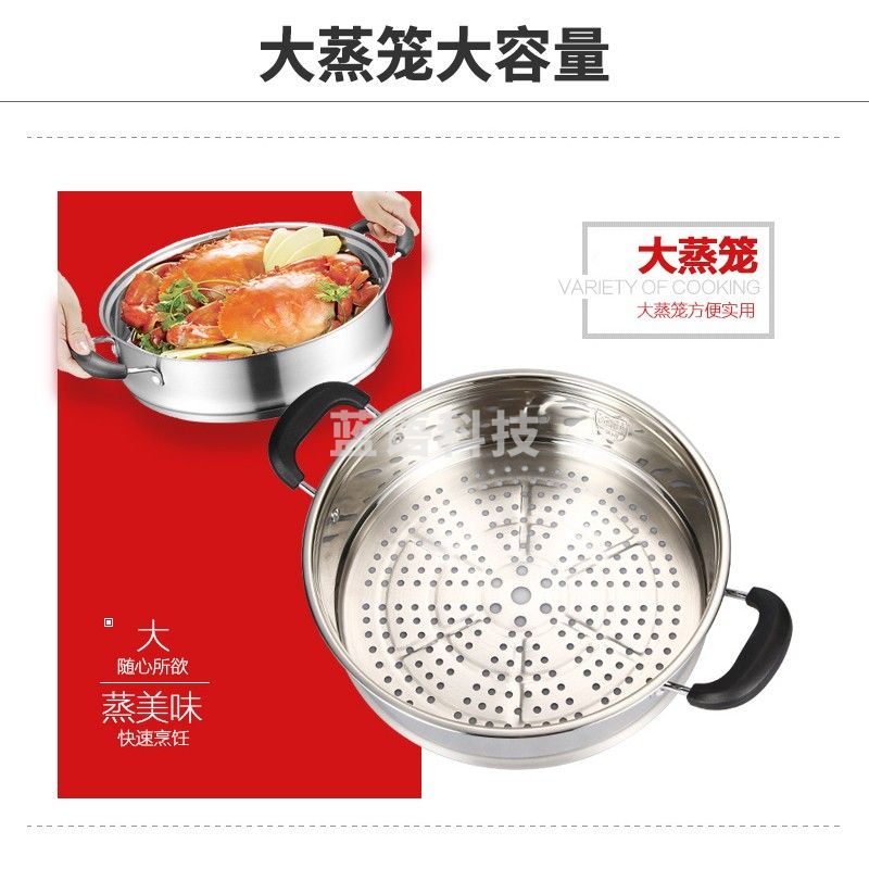 九阳（Joyoung） 电蒸锅 多功能家用配带蒸笼 JK-28R2/28CM【3L锅+5L蒸笼】